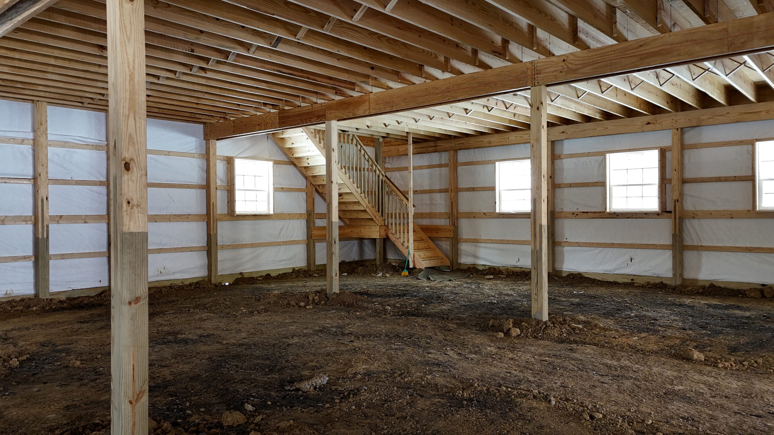 Hay pole barns in Wheeling